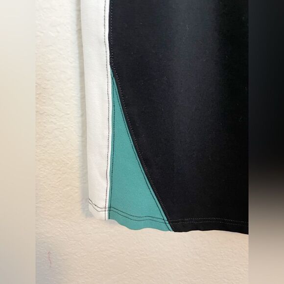 Daily Practice x Anthropologie Full Court midi skirt Black color-block. Medium - Picture 5 of 9